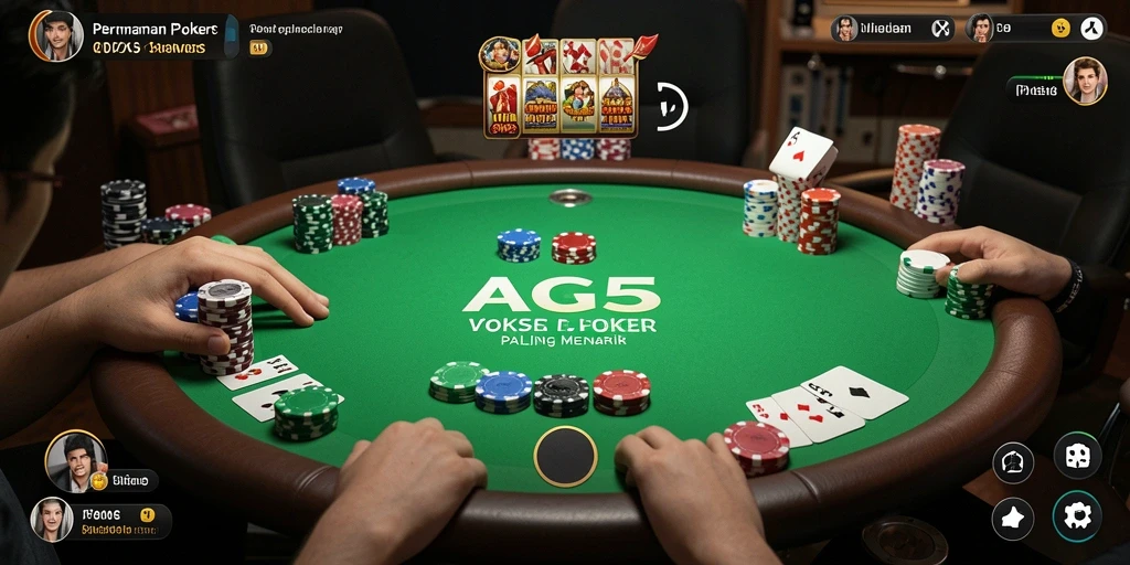 Tampilan gameplay menarik dari ASG55 dengan aksi Poker yang intens.
