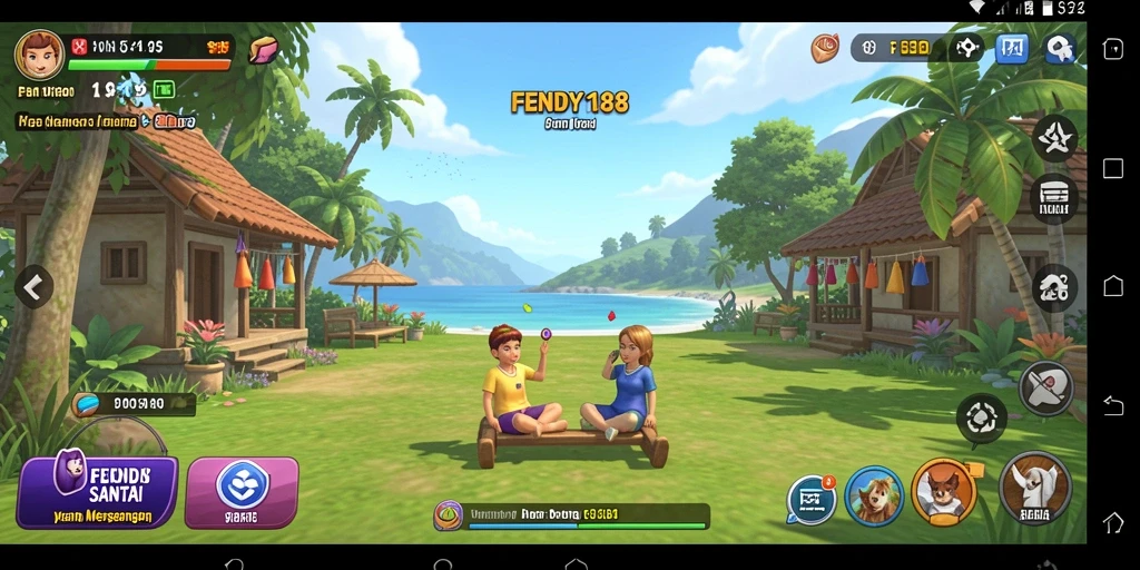 Tampilan gameplay FENDY188 yang cerah dan menarik.