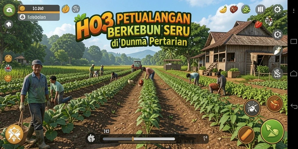 Gameplay seru berkebun di HO3 dengan tanaman beragam.
