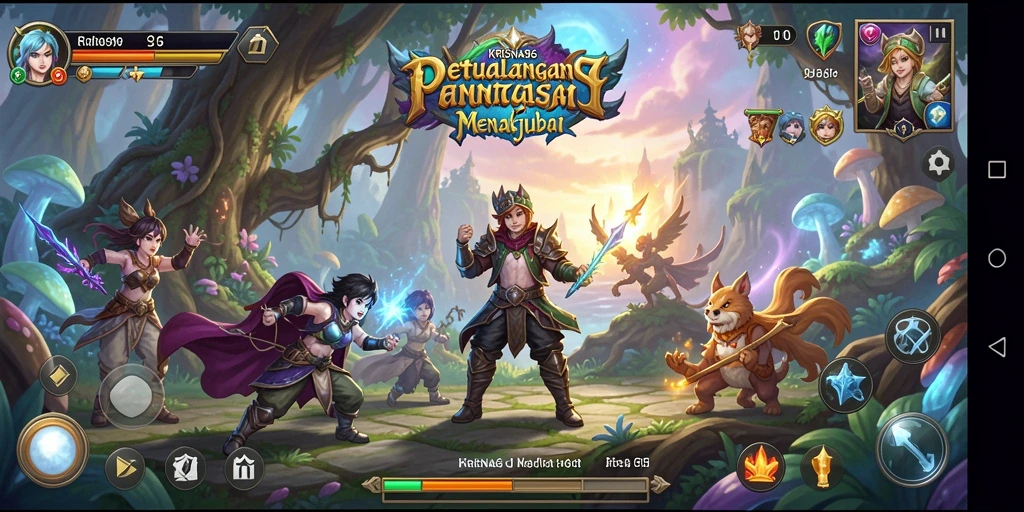 Gameplay mendalam dengan petualangan yang menantang di KRISNA96.