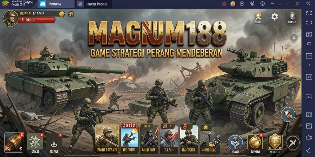 Tampilan gameplay MAGNUM188 yang menegangkan dan strategis.