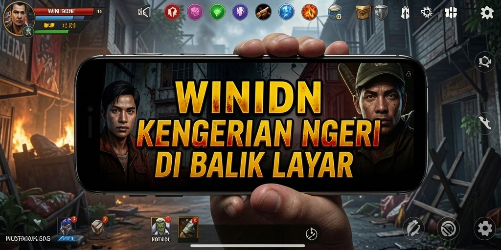 Screenshot menunjukkan momen mencekam dan menegangkan dalam gameplay WINIDN.
