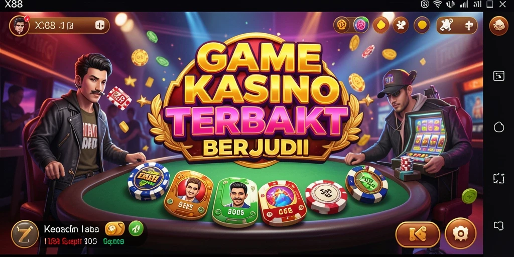 Screenshot gameplay X88 yang menampilkan berbagai permainan Kasino yang seru.