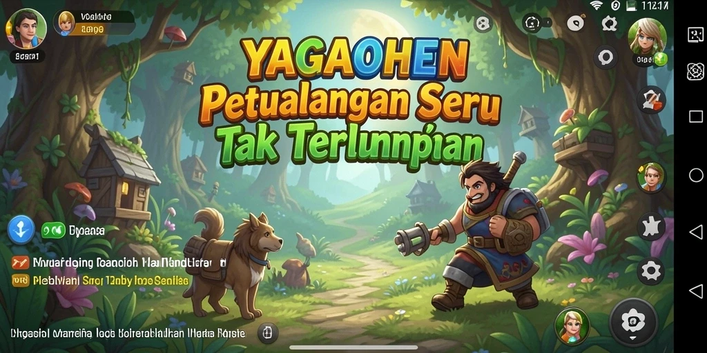 Screenshot YAGAOHEN menampilkan karakter utama dalam petualangan seru.